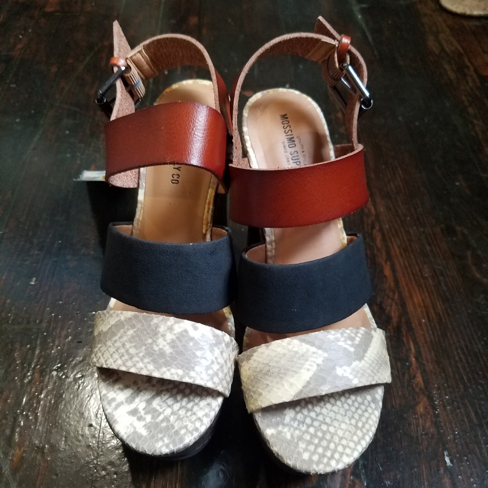 Mossimo Target wedge heel animal print